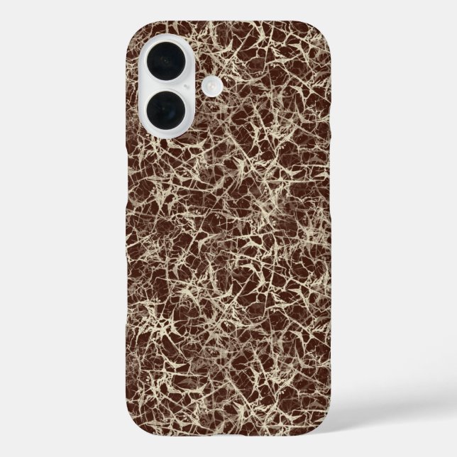 Networking Neurons on Wine Red - seamless pattern. Case-Mate iPhone Case (Back)