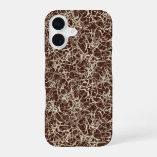 Networking Neurons on Wine Red - seamless pattern. iPhone 16 Case