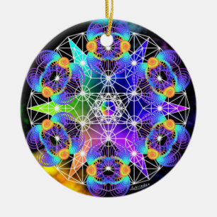 Networking/Organic Process Ceramic Ornament