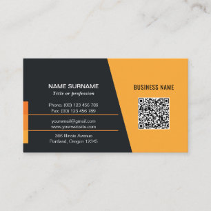 Networking personal or corporate QR code Business Card