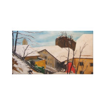 Neubeuern im Winter Gallery Wrap Canvas