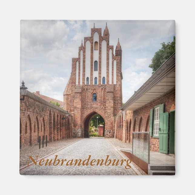 Neubrandenburg Friedländer Tor Magnet (Front)