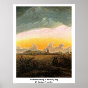 Neubrandenburg In Morning Fog By Caspar Friedrich Poster