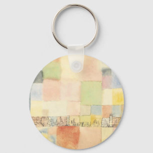Neuer Stadtteil in M by Paul Klee Keychain