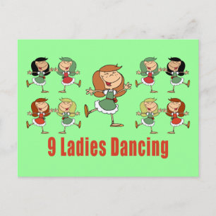 Neuf Cartes Postales Dames