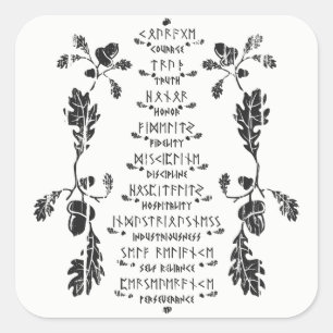 Neuf Sticker Noble Vertus