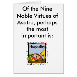 Neuf vertus nobles : Hospitalité