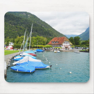 Neuhaus and Lake Thun Mouse Pad