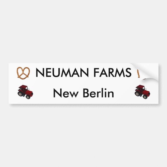 neuman farms bumper sticker (Front)