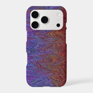 "Neural Firestorm" Abstract” Red Blue