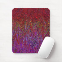 "Neural Firestorm" Abstract” Red Purple