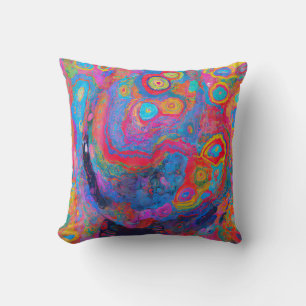 "Neural Firestorm" Throw Pillow