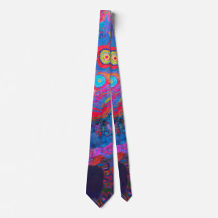 "Neural Firestorm" Tie