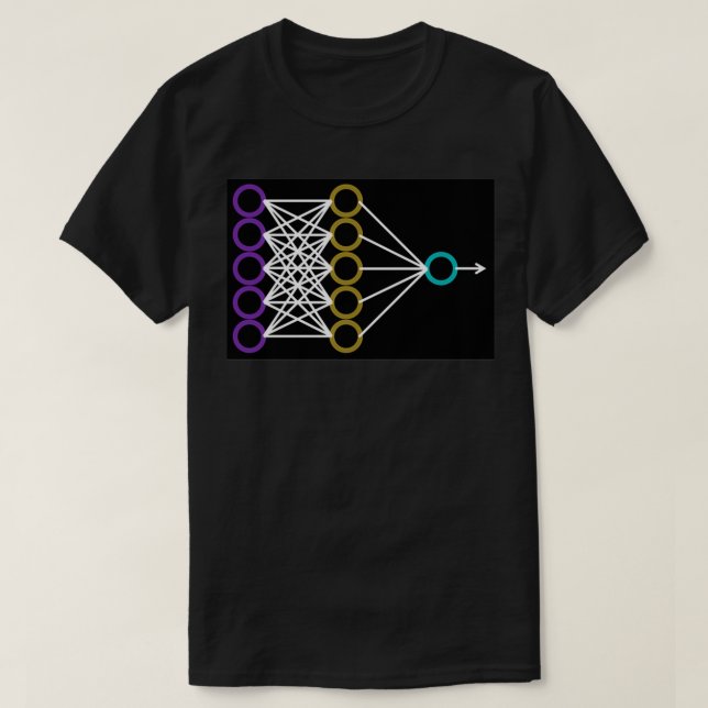 Neural Network black 1 T-Shirt (Design Front)