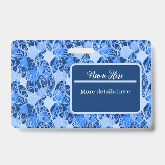 Neural Network Blue Neurons Badge