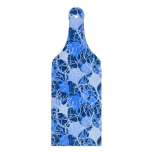 Neural Network Blue Neurons Cutting Board