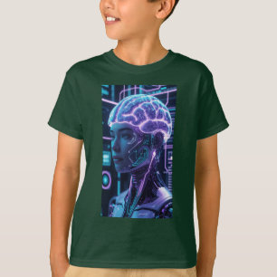 Neural Nexus Futuristic AI Cyberpunk T-Shirt