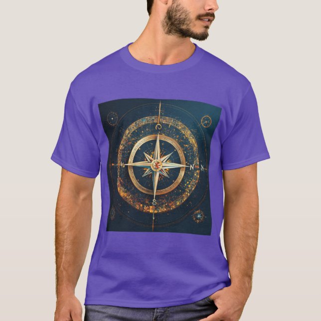 Neuro-Compass Team Logo - Neural Networks Learning T-Shirt (Front)