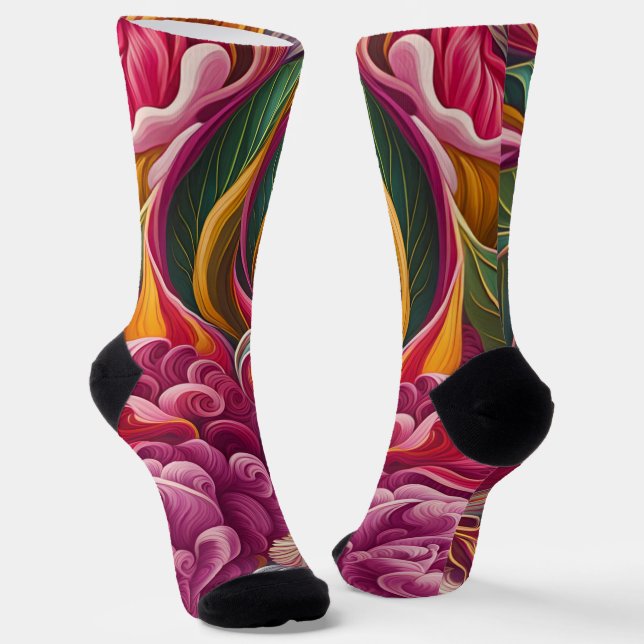 Neuro Hermetica Botanica Socks (Angled)