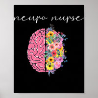 Neuro Nurse Floral Neuroscience Nursing Proud