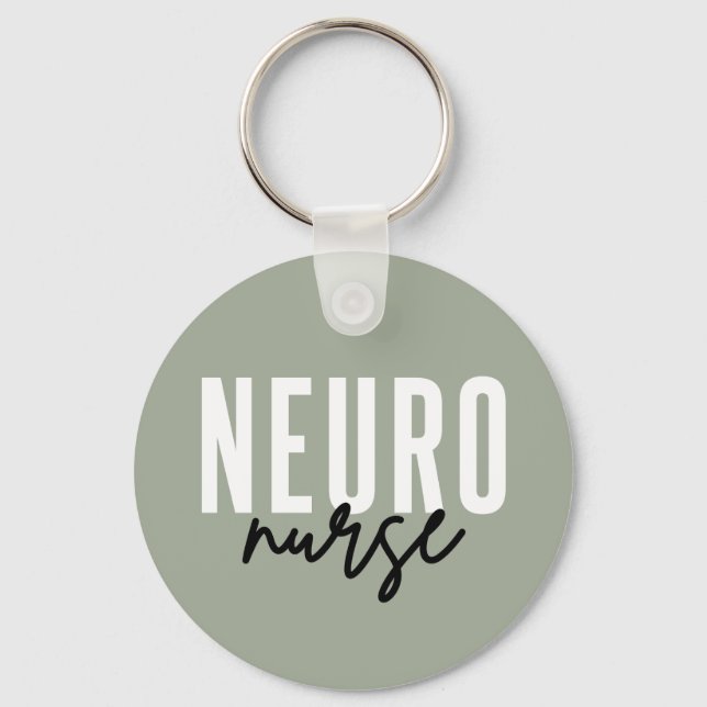 Neuro Nurse Neuroscience nurse appreciation gifts Keychain (Front)