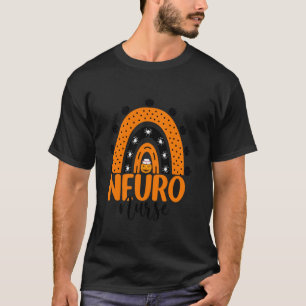Neuro Nurse Rainbow Neuroscience Nursing Halloween T-Shirt