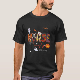 Neuro Nurse Scary Halloween Pumpkin Neuroscience N T-Shirt