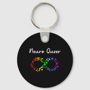 Neuro Queer! Lgbtq Gay Pride! Neurodiverse Autisti Keychain