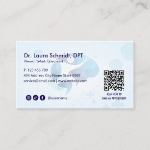 Neuro Rehab Business   Minimalist White Card
