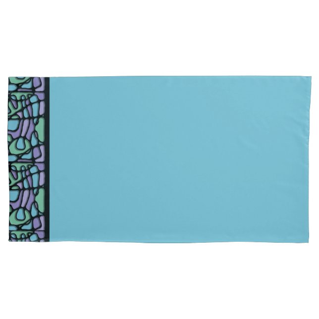 Neuroart Stained Glass Pillowcase (Front-Left)
