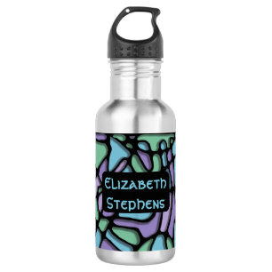 Neuroart Stained Glass Water Bottle