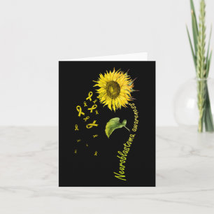 Neuroblastoma Awareness Sunflower  Card