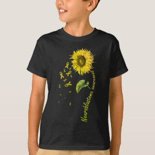 Neuroblastoma Awareness Sunflower  T-Shirt