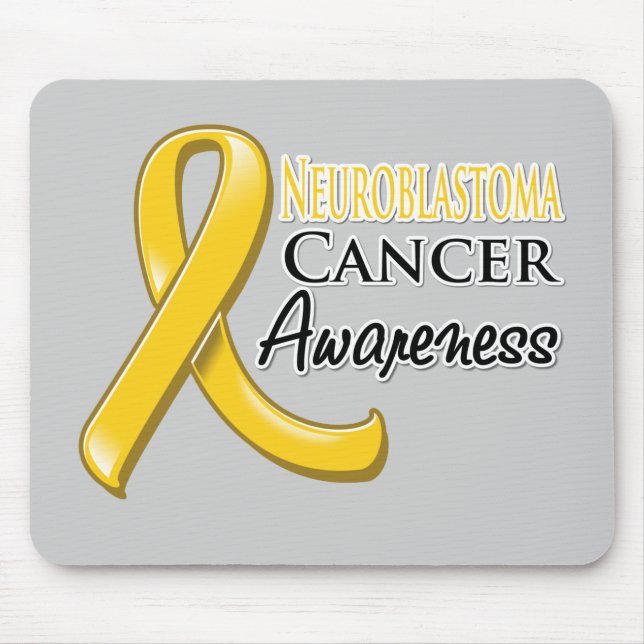 Neuroblastoma Cancer Awareness Ribbon Mouse Pad (Front)