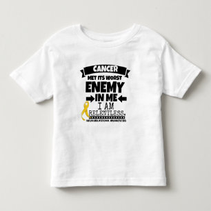 Neuroblastoma Cancer Met Its Worst Enemy in Me Toddler T-shirt