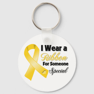 Neuroblastoma Ribbon Someone Special Keychain