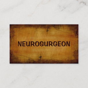 Neurochirurgien Carte de visite antique