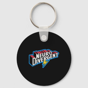 Neurodivergent Adhd Autism Hero Asd Celebrate Neur Keychain