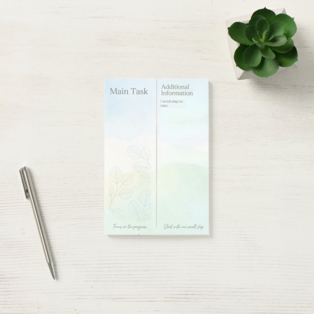 Neurodivergent ADHD Autism Task List Planner Post-it Notes (Office)