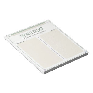 Neurodivergent Brain Dump To-Do List Calm Notepad