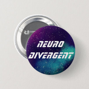 Neurodivergent Customizable Galaxy Identity 2 Inch Round Button