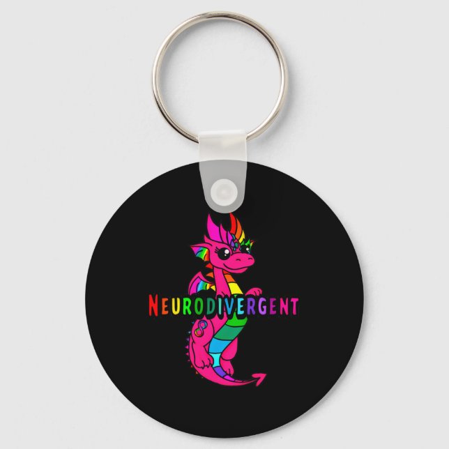 Neurodivergent  keychain (Front)