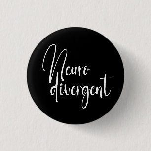 Neurodivergent Neurodiversity Awareness 1 Inch Round Button
