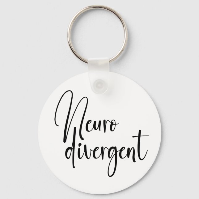 Neurodivergent | Neurodiversity Awareness Keychain (Front)