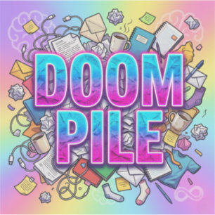 Neurodivergent Organizition Tool Doom Pile Label