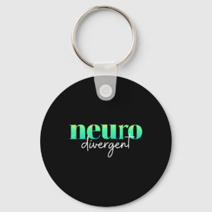 Neurodivergent Pride For Autism Adhd And Asd Aware Keychain