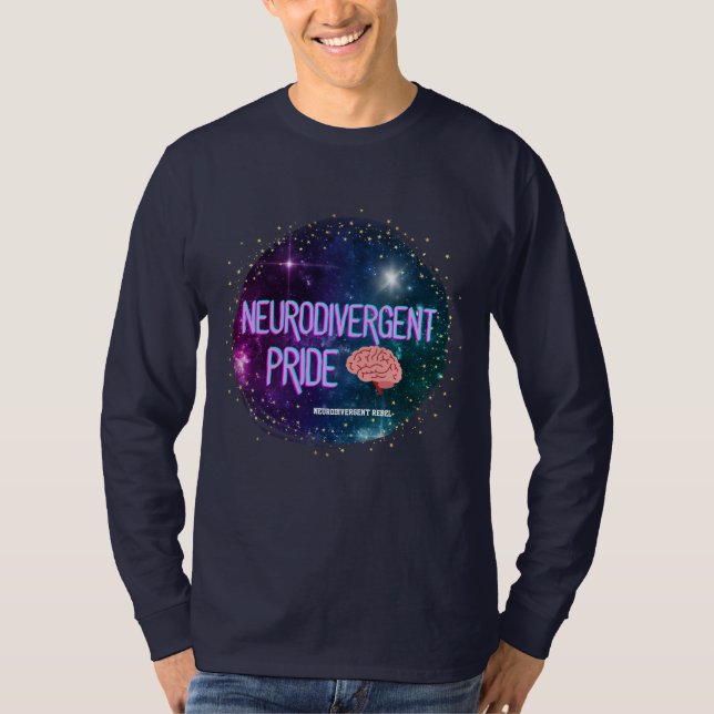 NeuroDivergent Pride Space Brain Shirt (Front)