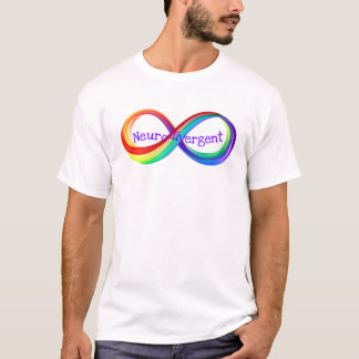 Neurodivergent Rainbow Infinity Symbol T-Shirt