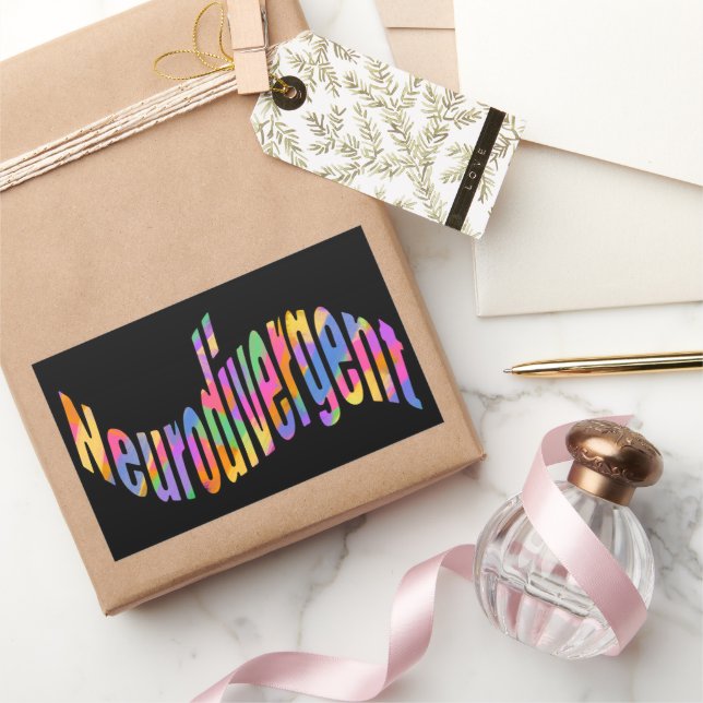 Neurodivergent typography Neurodiversity Awareness Sticker (Gifting)
