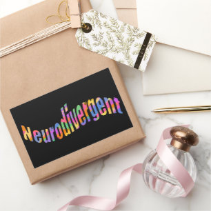 Neurodivergent typography Neurodiversity Awareness Sticker